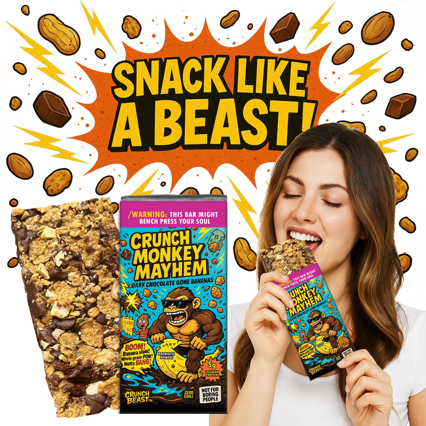 Crunch Monkey Mayhem Bars