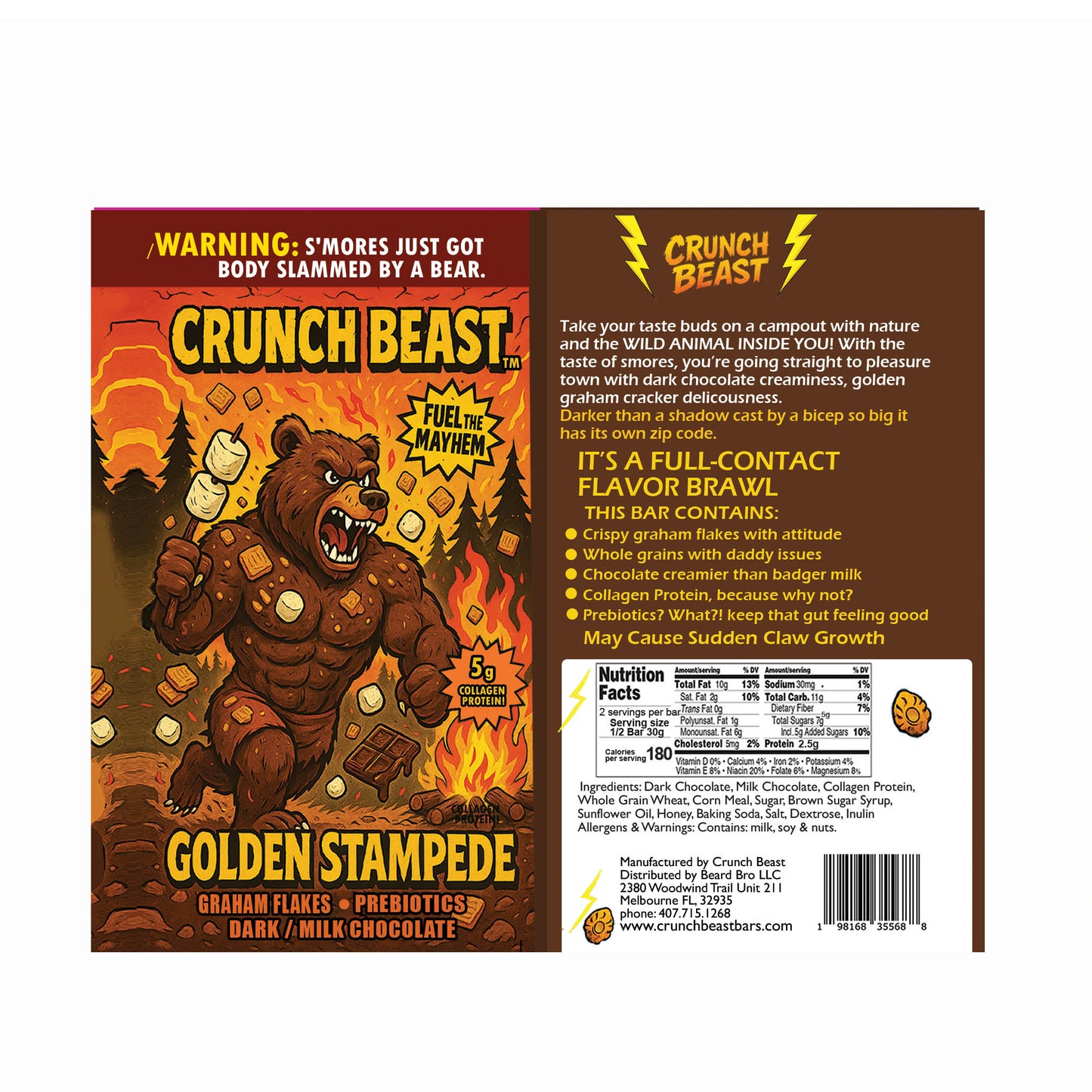 Crunch Beast Golden Mayhem Bars